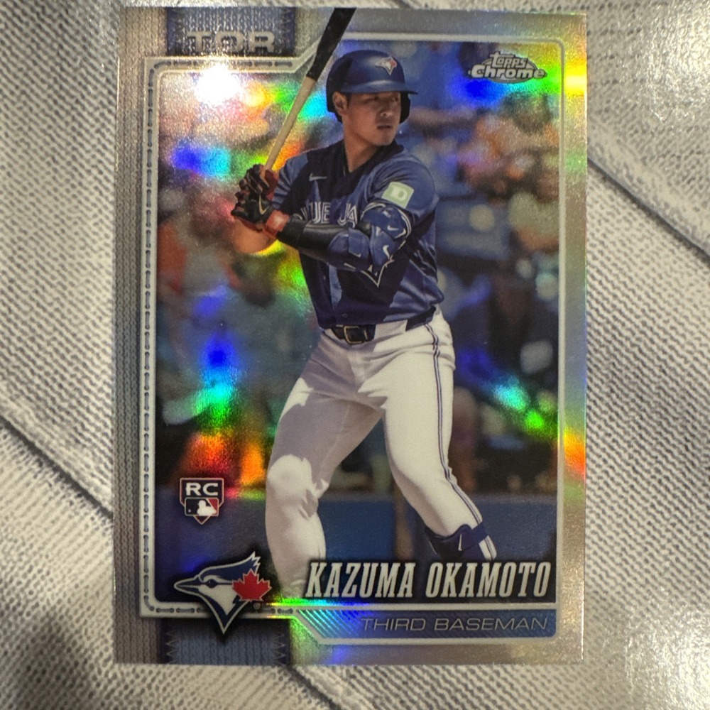 2026 Topps Chrome - Kazuma Okamoto #78 Refractor (RC) Toronto Blue Jays